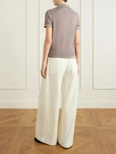 Acne Studios Layered Checked Wool Polo Shirt | Thumbnail 4 Acne Studios Layered Checked Wool Polo Shirt | Thumbnail 4