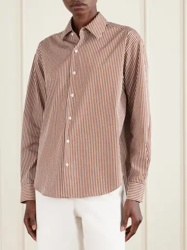 Comme Si La Classica Striped Cotton-poplin Shirt | Thumbnail 2 Comme Si La Classica Striped Cotton-poplin Shirt | Thumbnail 2