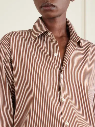 Comme Si La Classica Striped Cotton-poplin Shirt | Thumbnail 5 Comme Si La Classica Striped Cotton-poplin Shirt | Thumbnail 5