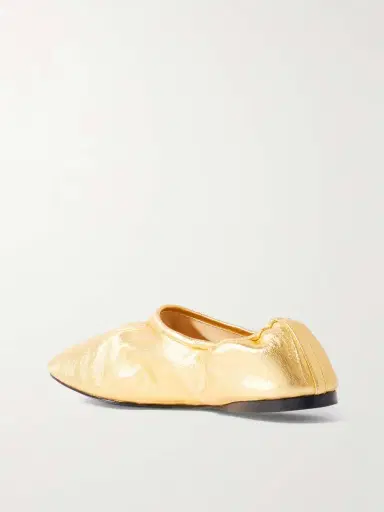 Alaïa Metallic Leather Ballet Flats | Thumbnail 3 Alaïa Metallic Leather Ballet Flats | Thumbnail 3