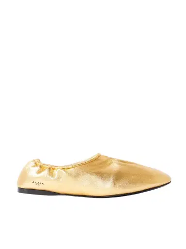 Alaïa Metallic Leather Ballet Flats | Thumbnail 1 Alaïa Metallic Leather Ballet Flats | Thumbnail 1