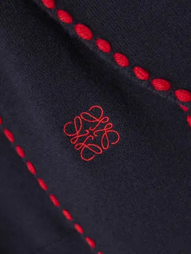 Loewe Tie-detail Embroidered Knitted Top | Thumbnail 4 Loewe Tie-detail Embroidered Knitted Top | Thumbnail 4