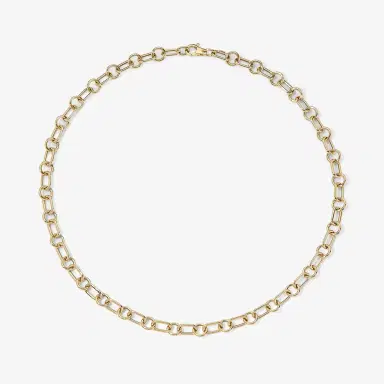 Stephanie Gottlieb Airy Oval Round Chain Necklace | Thumbnail 1 Stephanie Gottlieb Airy Oval Round Chain Necklace | Thumbnail 1