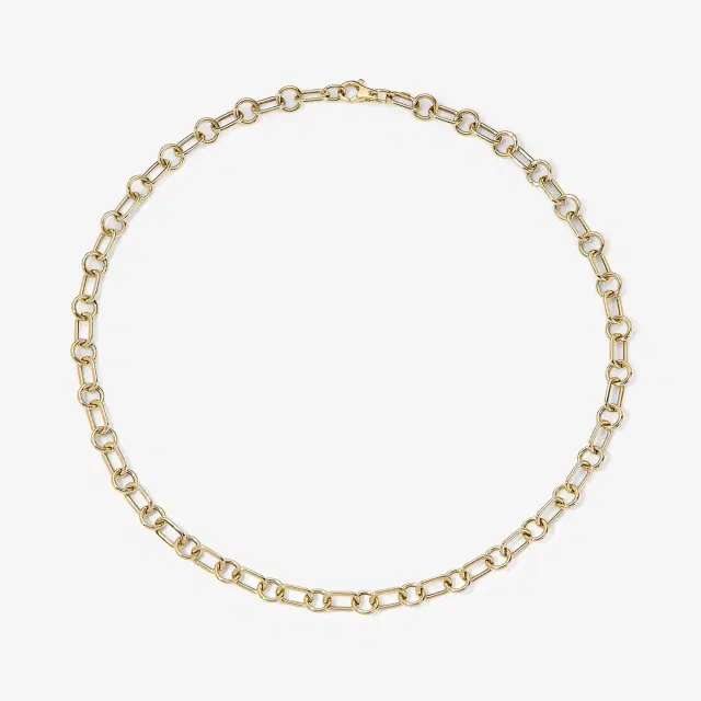 Stephanie Gottlieb Airy Oval Round Chain Necklace