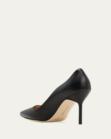 Manolo Blahnik Lambskin Leather Stiletto Pumps | Thumbnail 5 Manolo Blahnik Lambskin Leather Stiletto Pumps | Thumbnail 5