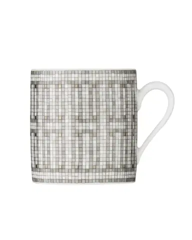 HERMÈS Mosaique Au 24 Platinum Coffee Cup and Saucer Set | Thumbnail 4 HERMÈS Mosaique Au 24 Platinum Coffee Cup and Saucer Set | Thumbnail 4