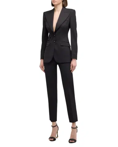 Dolce & Gabbana Wool Blazer Jacket w/ Button Detail | Thumbnail 1 Dolce & Gabbana Wool Blazer Jacket w/ Button Detail | Thumbnail 1