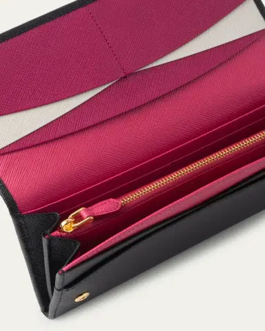 Prada Bifold Flap Leather Long Wallet | Thumbnail 2 Prada Bifold Flap Leather Long Wallet | Thumbnail 2
