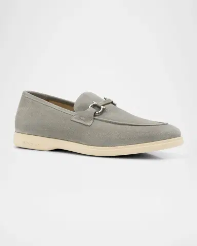 Ferragamo Men's Cosimo Leather Gancini Bit Loafers | Thumbnail 2 Ferragamo Men's Cosimo Leather Gancini Bit Loafers | Thumbnail 2