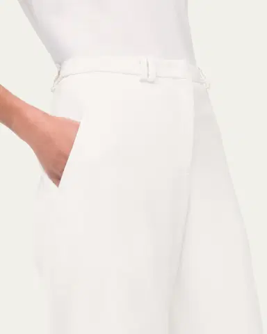 Another Tomorrow Wide-Leg Fluid Trousers | Thumbnail 2 Another Tomorrow Wide-Leg Fluid Trousers | Thumbnail 2