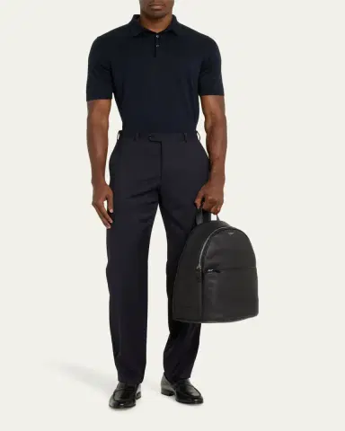 Serapian Men's Cachemire Leather Backpack | Thumbnail 5 Serapian Men's Cachemire Leather Backpack | Thumbnail 5