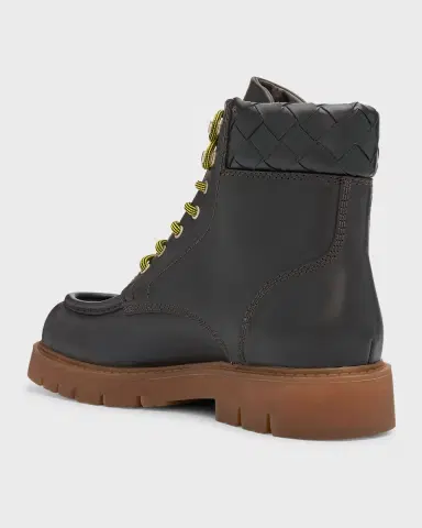 Bottega Veneta Men's Haddock Leather Lace-Up Boots | Thumbnail 8 Bottega Veneta Men's Haddock Leather Lace-Up Boots | Thumbnail 8