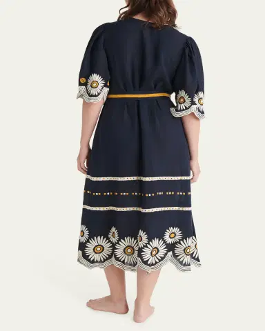 ERES Hortense Embroidered Midi Dress | Thumbnail 3 ERES Hortense Embroidered Midi Dress | Thumbnail 3