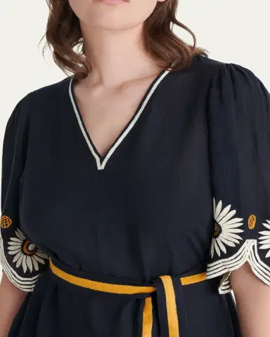 ERES Hortense Embroidered Midi Dress | Thumbnail 4 ERES Hortense Embroidered Midi Dress | Thumbnail 4