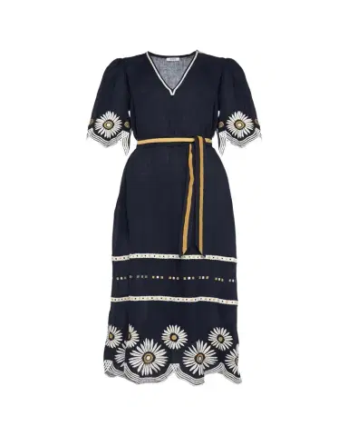 ERES Hortense Embroidered Midi Dress | Thumbnail 1 ERES Hortense Embroidered Midi Dress | Thumbnail 1
