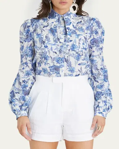 Aqua Blu Australia Azalea Sophia Button-Front Blouse | Thumbnail 5 Aqua Blu Australia Azalea Sophia Button-Front Blouse | Thumbnail 5