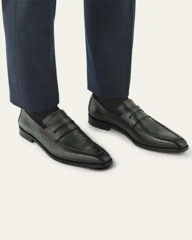 Berluti Men's Andy Demesure Flex Leather Penny Loafers | Thumbnail 3 Berluti Men's Andy Demesure Flex Leather Penny Loafers | Thumbnail 3
