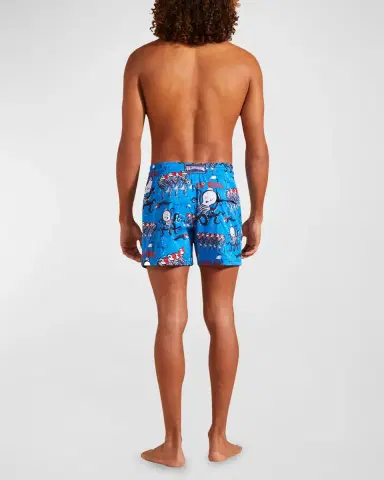 Vilebrequin Men 's Merlu Rouge Swim Shorts | Thumbnail 4 Vilebrequin Men 's Merlu Rouge Swim Shorts | Thumbnail 4