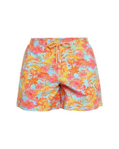 Vilebrequin Men's Tahiti Flower-Print Swim Shorts | Thumbnail 1 Vilebrequin Men's Tahiti Flower-Print Swim Shorts | Thumbnail 1