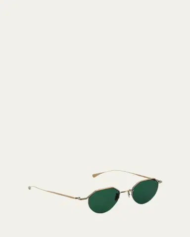 Eyevan Men's 185 Titanium Oval Sunglasses | Thumbnail 2 Eyevan Men's 185 Titanium Oval Sunglasses | Thumbnail 2