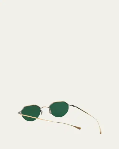Eyevan Men's 185 Titanium Oval Sunglasses | Thumbnail 3 Eyevan Men's 185 Titanium Oval Sunglasses | Thumbnail 3