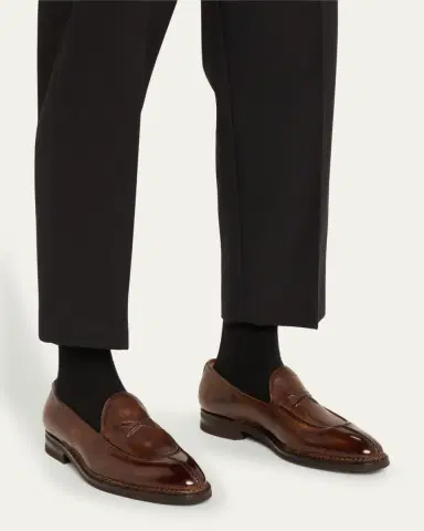 Bontoni Men's Patrizio Soft Leather Loafers | Thumbnail 3 Bontoni Men's Patrizio Soft Leather Loafers | Thumbnail 3