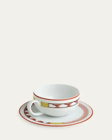 Hermes Tressages Equestres Tea Cup and Saucer | Thumbnail 2 Hermes Tressages Equestres Tea Cup and Saucer | Thumbnail 2