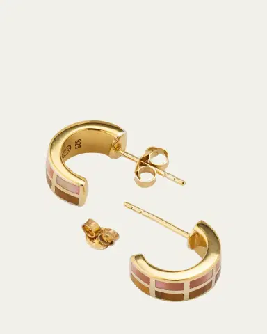 Jan Leslie Dash Rectangle Gemstone Huggie Earrings | Thumbnail 3 Jan Leslie Dash Rectangle Gemstone Huggie Earrings | Thumbnail 3