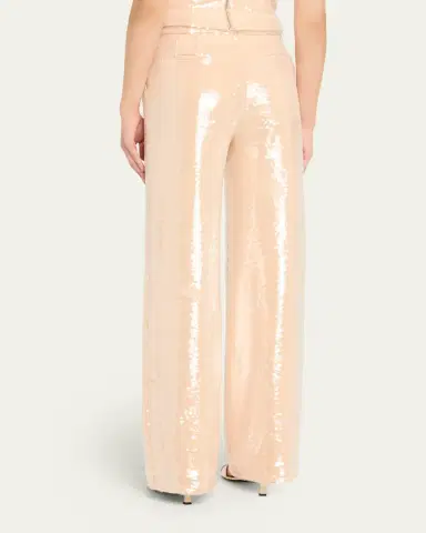 LaQuan Smith Sequin Pleated Wide-Leg Trousers | Thumbnail 7 LaQuan Smith Sequin Pleated Wide-Leg Trousers | Thumbnail 7