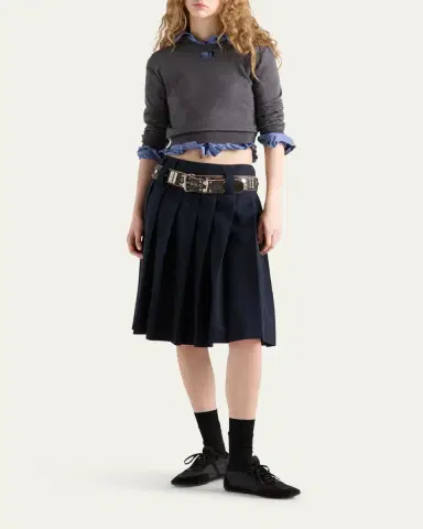 Prada Cutout Triangle Wool Knit Sweater | Thumbnail 2 Prada Cutout Triangle Wool Knit Sweater | Thumbnail 2