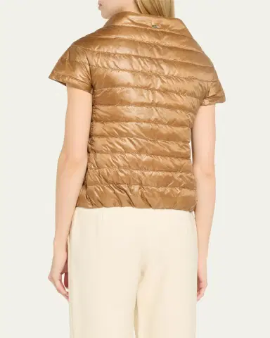 HERNO Greta Cap-Sleeve Ultralight Down Cape | Thumbnail 3 HERNO Greta Cap-Sleeve Ultralight Down Cape | Thumbnail 3