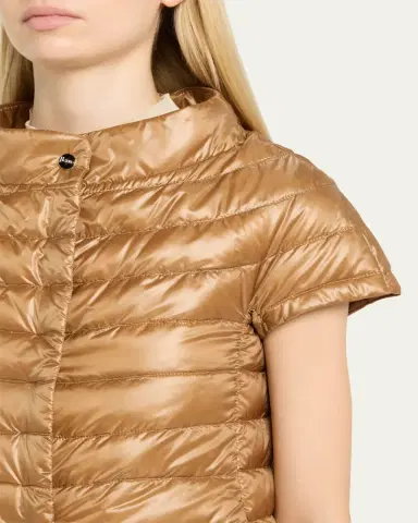 HERNO Greta Cap-Sleeve Ultralight Down Cape | Thumbnail 5 HERNO Greta Cap-Sleeve Ultralight Down Cape | Thumbnail 5