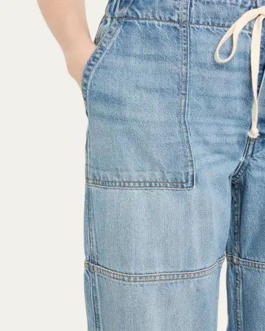 RE/DONE Denim Drawstring Beach Pants | Thumbnail 2 RE/DONE Denim Drawstring Beach Pants | Thumbnail 2