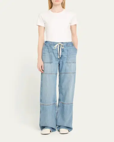 RE/DONE Denim Drawstring Beach Pants | Thumbnail 3 RE/DONE Denim Drawstring Beach Pants | Thumbnail 3