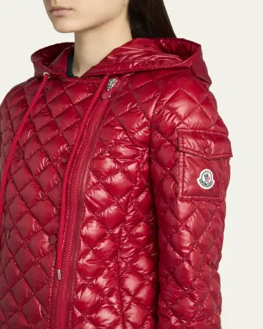 Moncler Corbelin Hooded Down Moto Jacket | Thumbnail 6 Moncler Corbelin Hooded Down Moto Jacket | Thumbnail 6