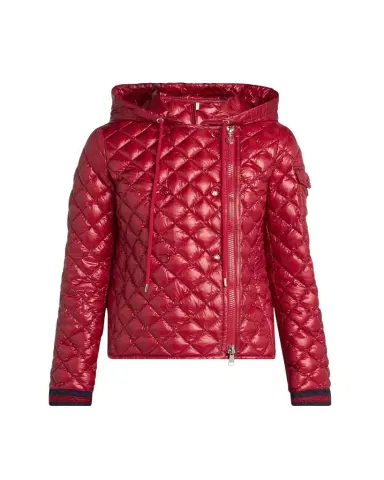 Moncler Corbelin Hooded Down Moto Jacket | Thumbnail 1 Moncler Corbelin Hooded Down Moto Jacket | Thumbnail 1