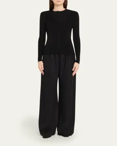 Majestic Filatures Rib Knit Merino Wool-Silk Cardigan | Thumbnail 2 Majestic Filatures Rib Knit Merino Wool-Silk Cardigan | Thumbnail 2