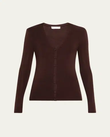 Majestic Filatures Rib Knit Merino Wool-Silk Cardigan | Thumbnail 6 Majestic Filatures Rib Knit Merino Wool-Silk Cardigan | Thumbnail 6