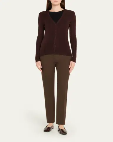 Majestic Filatures Rib Knit Merino Wool-Silk Cardigan | Thumbnail 7 Majestic Filatures Rib Knit Merino Wool-Silk Cardigan | Thumbnail 7