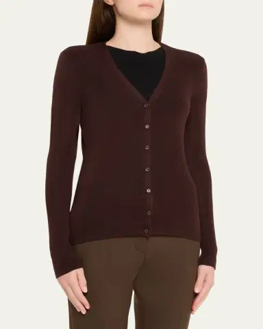 Majestic Filatures Rib Knit Merino Wool-Silk Cardigan | Thumbnail 9 Majestic Filatures Rib Knit Merino Wool-Silk Cardigan | Thumbnail 9