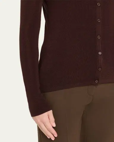 Majestic Filatures Rib Knit Merino Wool-Silk Cardigan | Thumbnail 10 Majestic Filatures Rib Knit Merino Wool-Silk Cardigan | Thumbnail 10