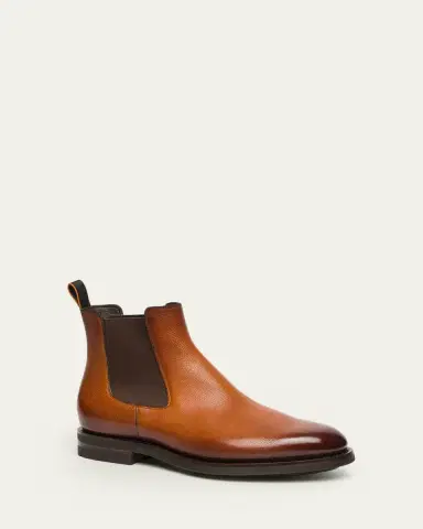 Santoni Men's Enver Casual Leather Chelsea Boots | Thumbnail 2 Santoni Men's Enver Casual Leather Chelsea Boots | Thumbnail 2