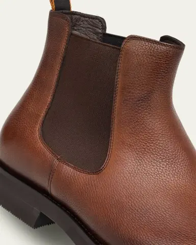Santoni Men's Enver Casual Leather Chelsea Boots | Thumbnail 4 Santoni Men's Enver Casual Leather Chelsea Boots | Thumbnail 4
