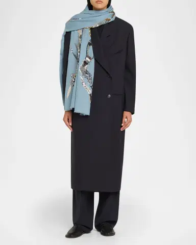 Janavi India Galactic Legacy Sequin-Embroidered Merino Wool Scarf | Thumbnail 5 Janavi India Galactic Legacy Sequin-Embroidered Merino Wool Scarf | Thumbnail 5