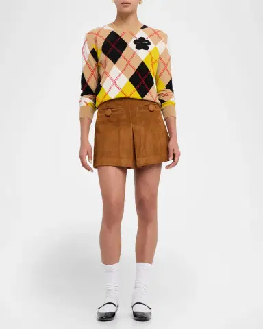Marc Jacobs Preppy Daisy Argyle Crewneck Sweater | Thumbnail 6 Marc Jacobs Preppy Daisy Argyle Crewneck Sweater | Thumbnail 6
