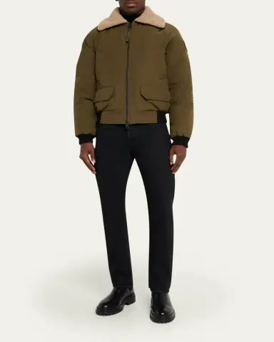 Canada Goose Men's Chilliwack Fleece-Collar Down Bomber Jacket | Thumbnail 2 Canada Goose Men's Chilliwack Fleece-Collar Down Bomber Jacket | Thumbnail 2