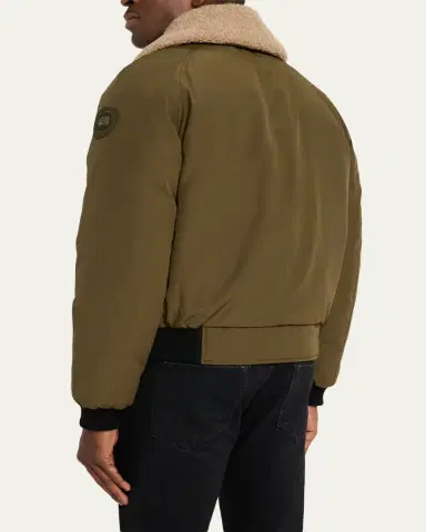 Canada Goose Men's Chilliwack Fleece-Collar Down Bomber Jacket | Thumbnail 3 Canada Goose Men's Chilliwack Fleece-Collar Down Bomber Jacket | Thumbnail 3