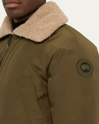 Canada Goose Men's Chilliwack Fleece-Collar Down Bomber Jacket | Thumbnail 5 Canada Goose Men's Chilliwack Fleece-Collar Down Bomber Jacket | Thumbnail 5