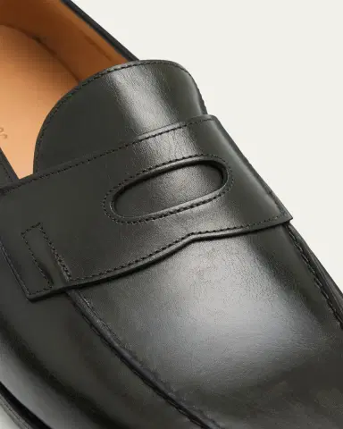 John Lobb Men's Lopez Calf Leather Penny Loafers | Thumbnail 2 John Lobb Men's Lopez Calf Leather Penny Loafers | Thumbnail 2