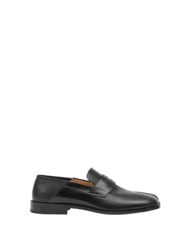 Maison Margiela Men's Tabi Leather Penny Loafers | Thumbnail 1 Maison Margiela Men's Tabi Leather Penny Loafers | Thumbnail 1